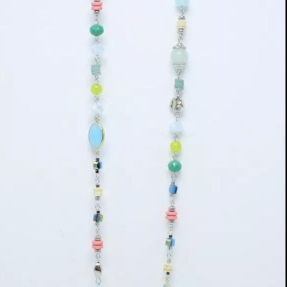 Beautiful New  Pastel Colored Bead Necklace by Christopher & Banks NWT - Picture 3 of 3